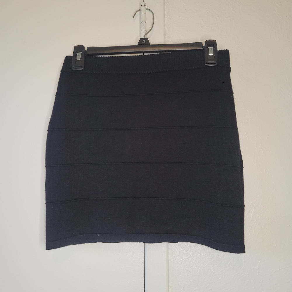 Heart-n-Crush Black Mini Skirt